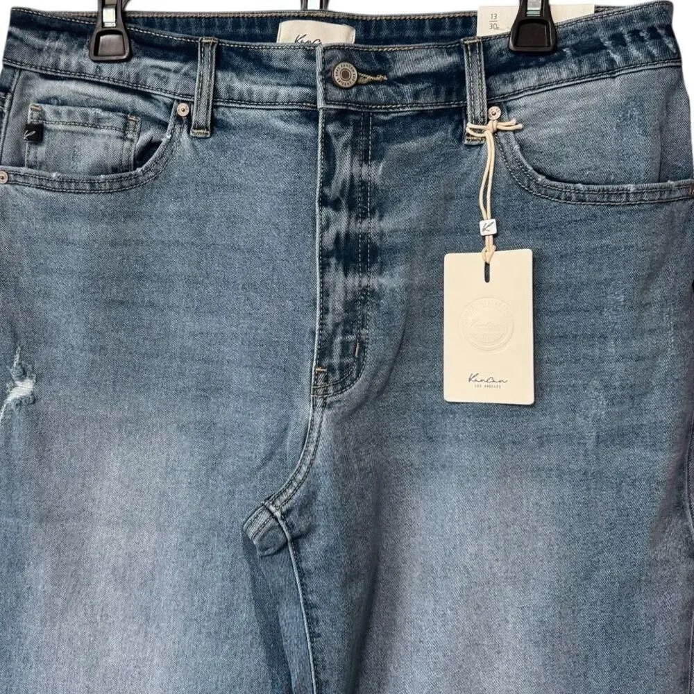 KanCan Light Wash High Rise Slim Wide Leg Jeans Size 13/30 NWT - Picture 13 of 13